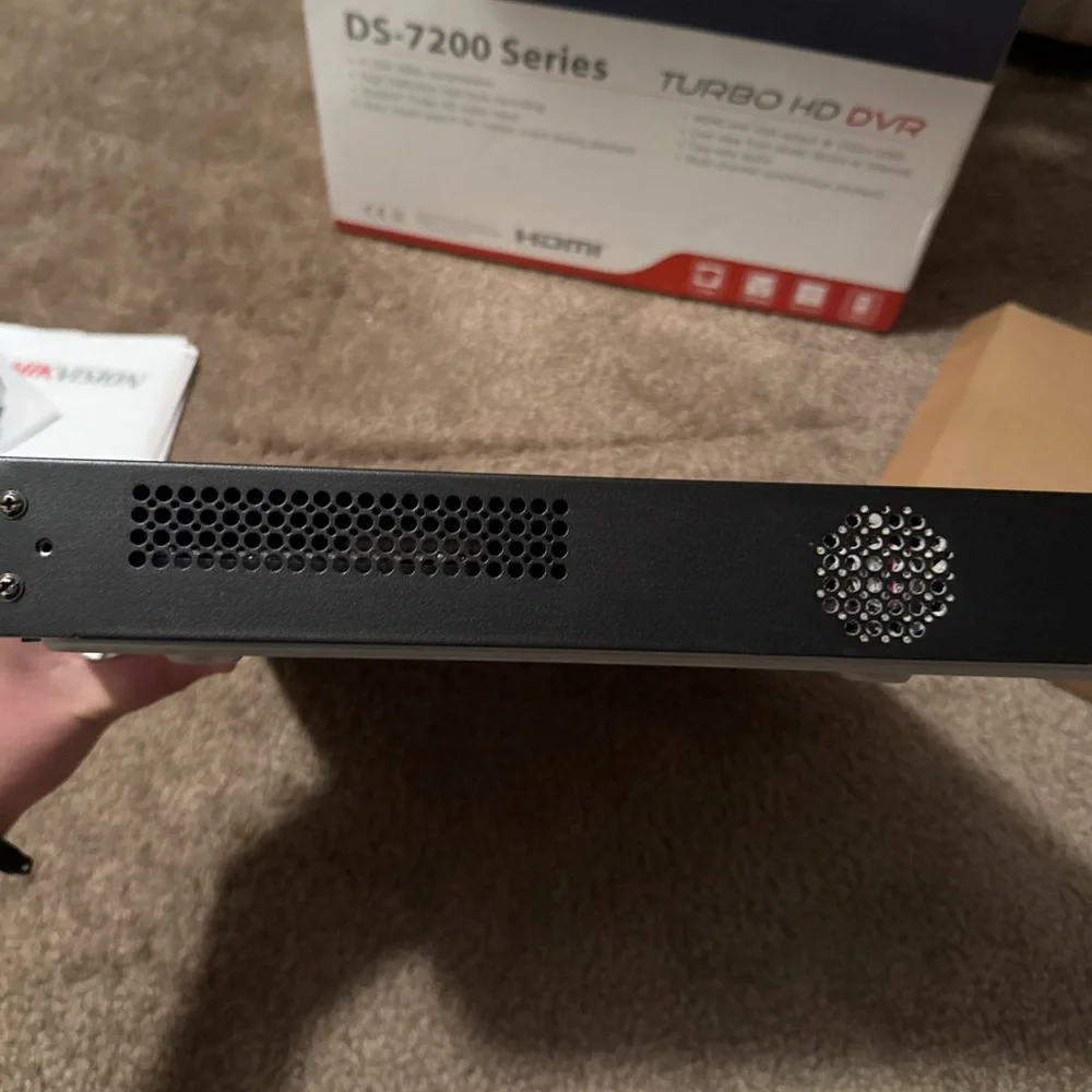 Hikvision Black DS-7200 Series Turbo HD DVR with Accessories